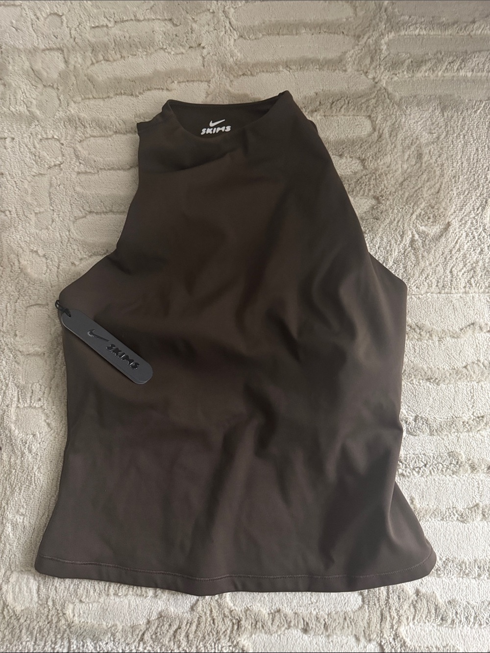 Nike Women’s Brown High-Neck Athletic Tank Top